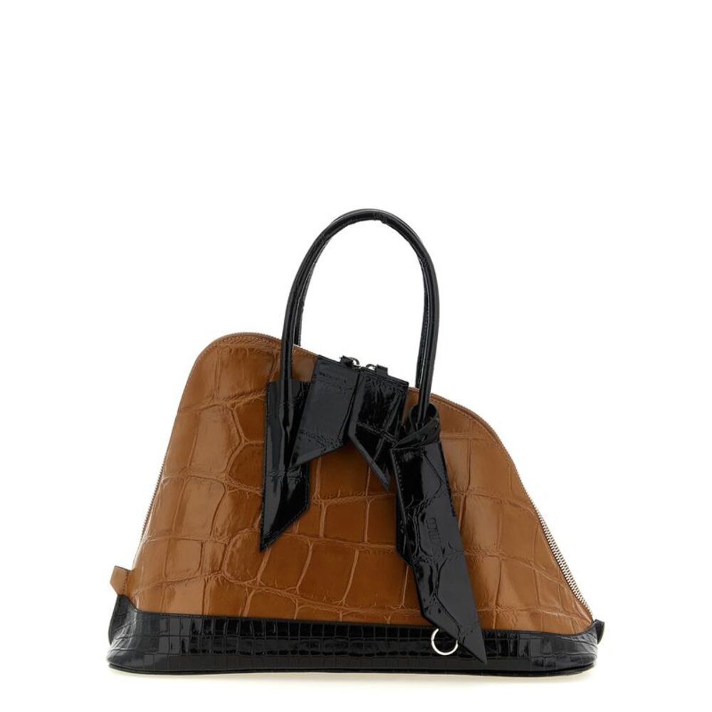 The Attico Brown Calf Leather Bos Taurus Women's Handbag